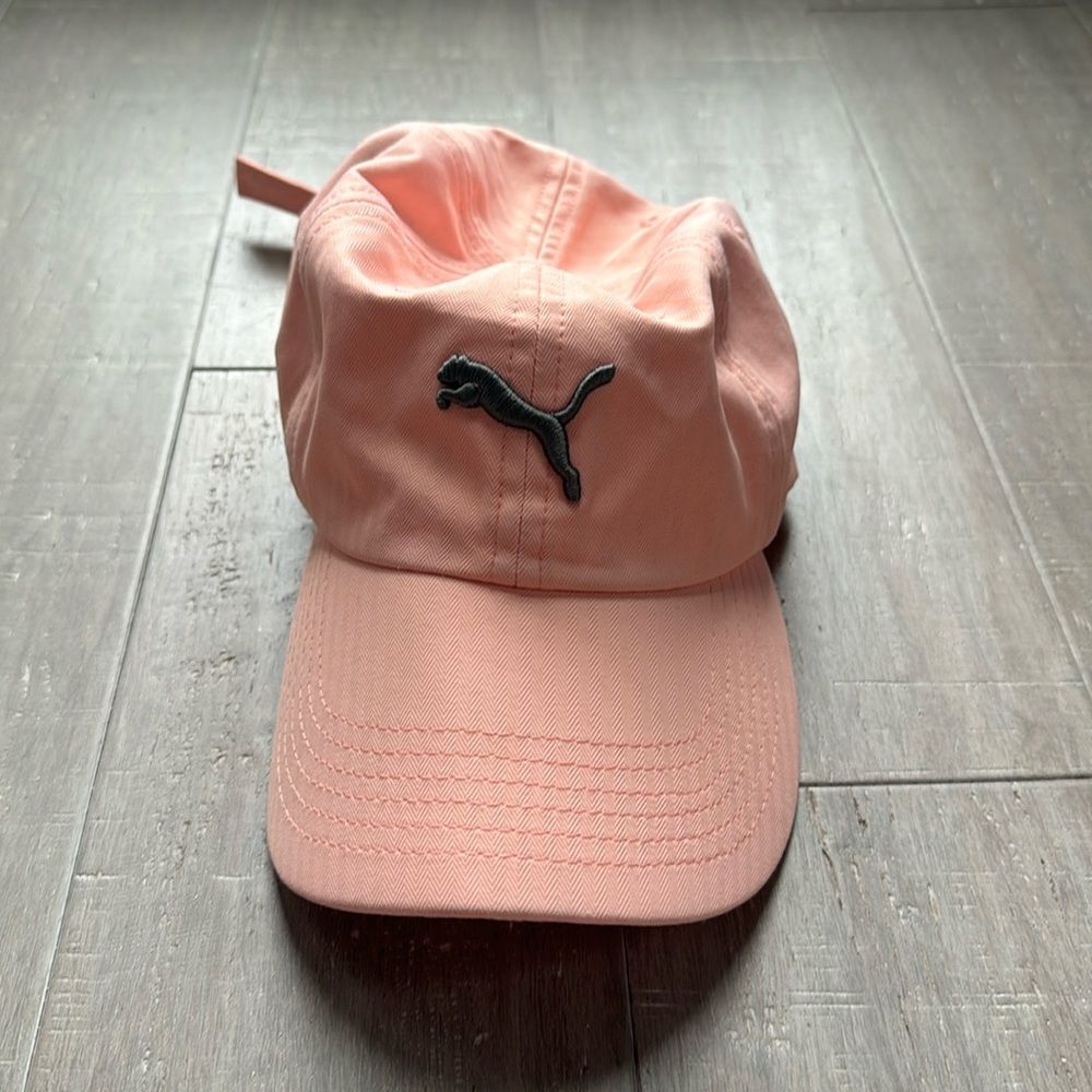Puma Women's Pink Coral Athletic Workout Adjustable Hat Cap Fitness
